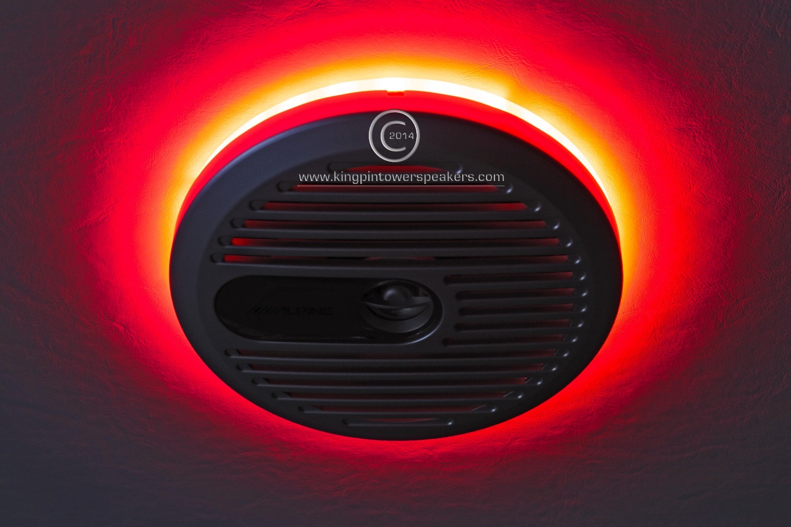 2pc LED Speaker Rings Alpine Marine SPSM600 Drilled 6.5" New eBay