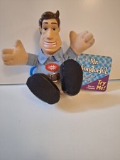 2003 Mr Wonderful Man 5" Talking Plush Doll-Non Working-Key Clip-Original Tag