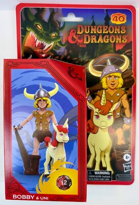 Dungeons & Dragons Cartoon Classics 6-Inch-Scale Bobby & Uni 2Pack Action Figure