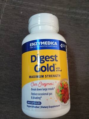 Enzymedica Digest Gold with ATPro Digestive Support Supplement - 180 Count 6/27