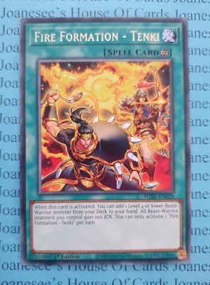 Feuerformation - Tenki WISU-DE028 Rare Yu-Gi-Oh Karte 1. Auflage Neu