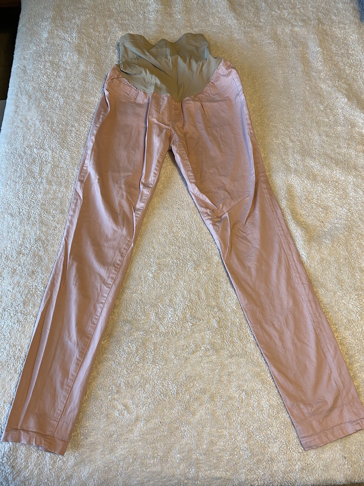 LADIES PINK MATERNITY PANTS BY MOTHERHOOD MATERNITY SIZE SMALL