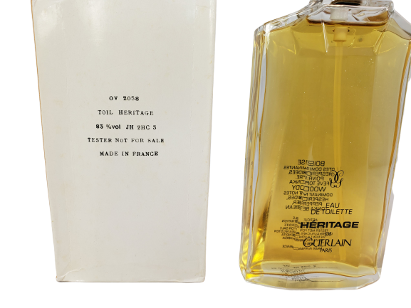 Heritage By Guerlain 3.4 Eau De Toilette New Tester..ORIGINAL BOX