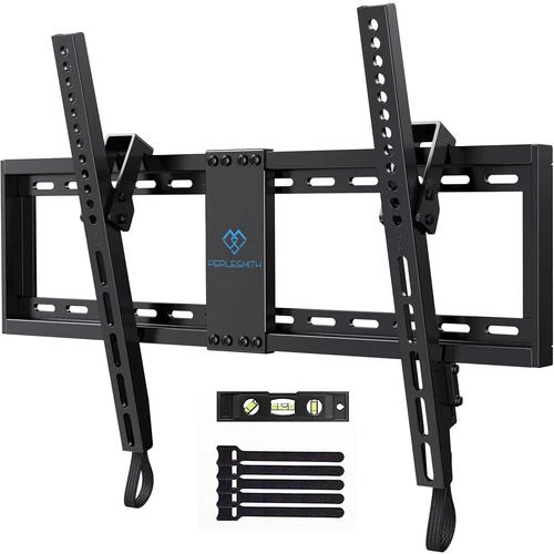 Perlesmith Tilt Low Profile TV Wall Mount Bracket for Most 32-82 Inch LED LCD