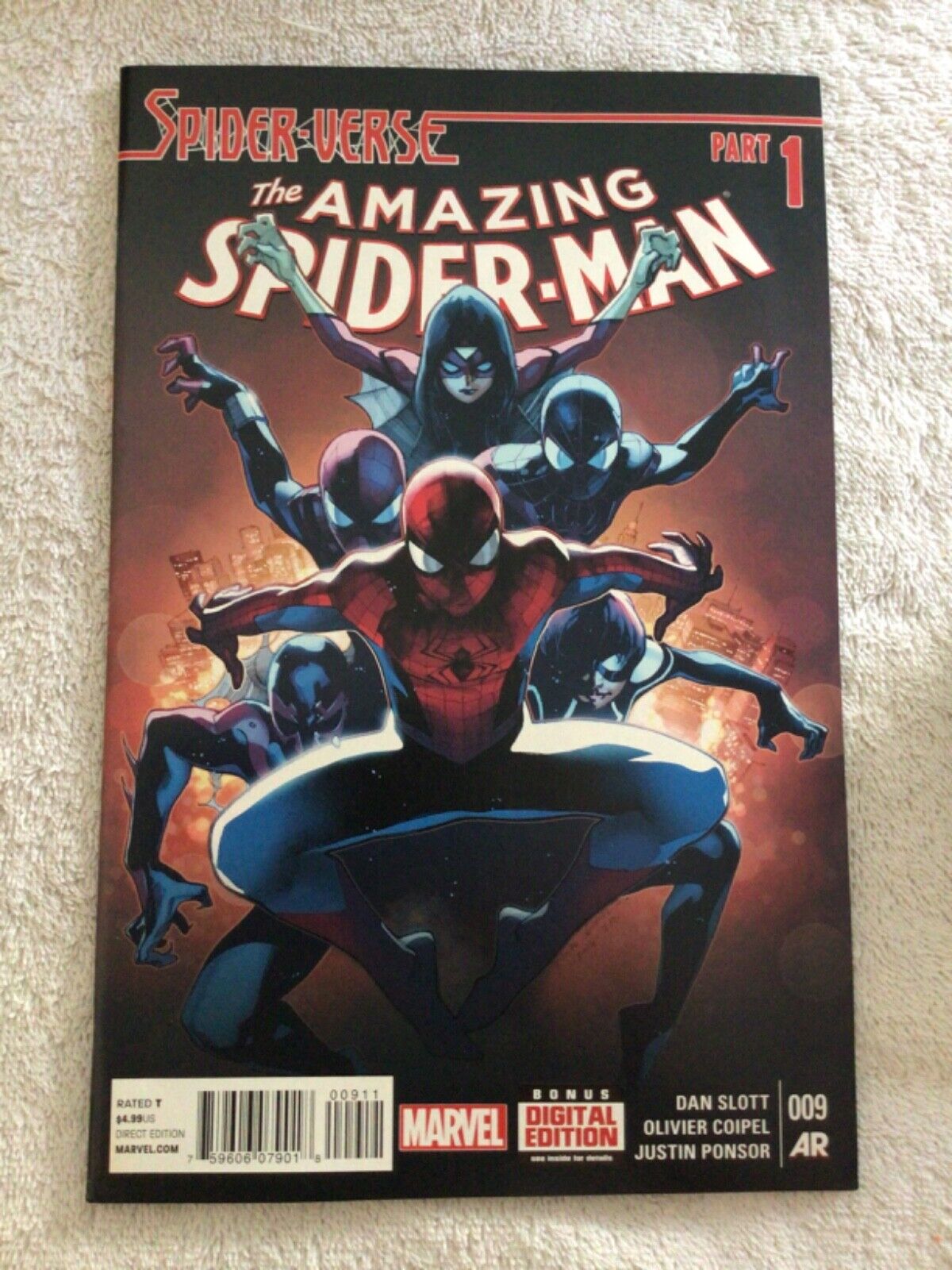 Amazing Spider-Man 9 First Print 2nd Spider-Gwen Spider-Verse 2015 Marvel NM