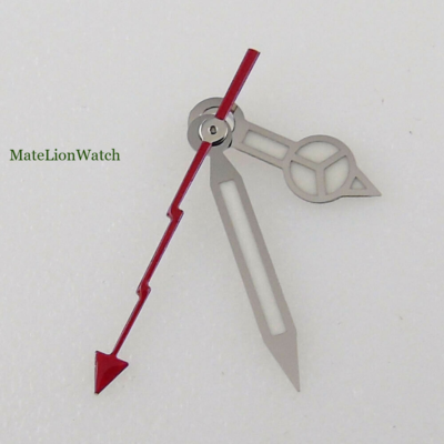 For NH35/NH36 Miyota 8215 821A DG2813 Silver Watch Hands Red