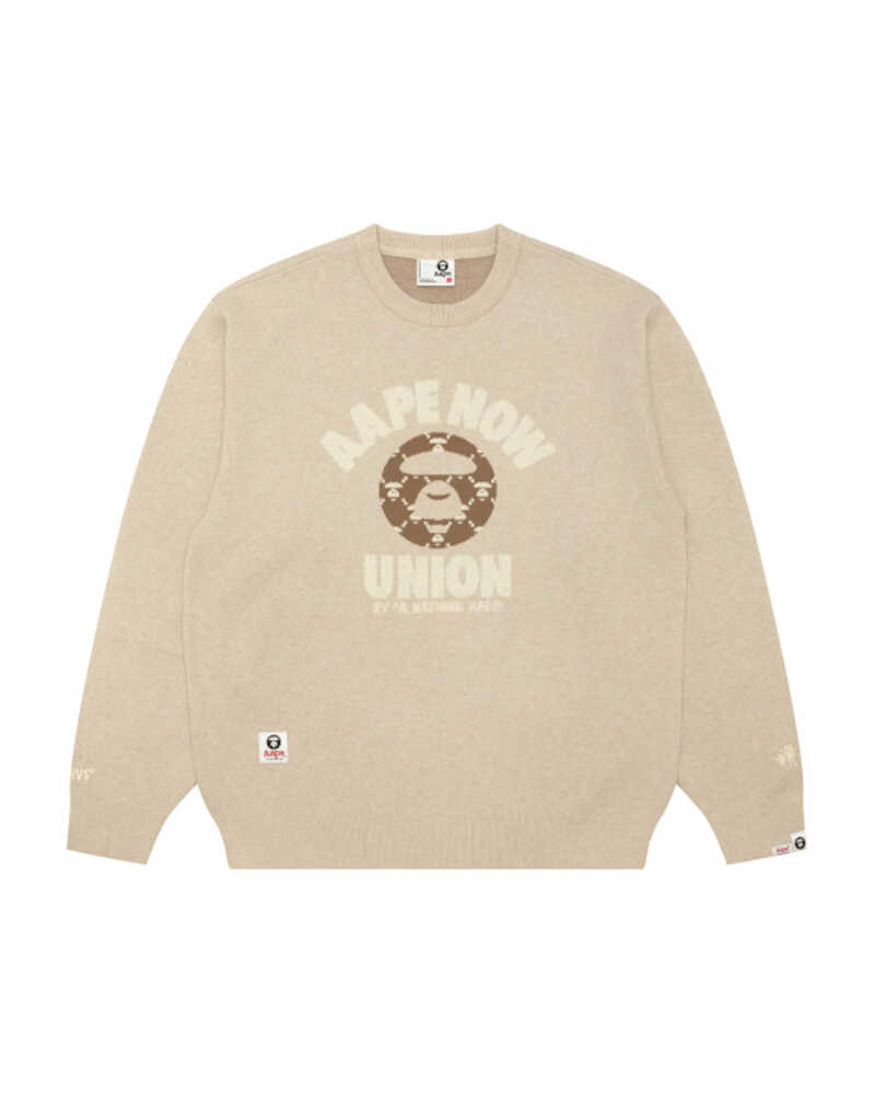 大人気【AAPE by A BATHING APE】スターバックス クルーセーター AAPE BY *A BATHING APE® ケーブルニット セーター