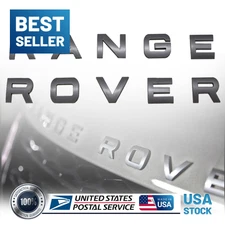 Car Front Hood or Rear Emblem Letter Gray Universal Sport SVR Badge Dynamic