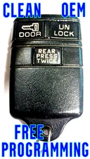 CLEAN 100% OEM 1995 1996 BLAZER REAR 2X KEYLESS REMOTE FOB TRANSMITTER ABO0104T