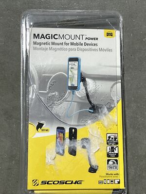 Scosche MAG12V MagicMount Power USB Autohalter Universal Schwarz - Packung 2 Neu