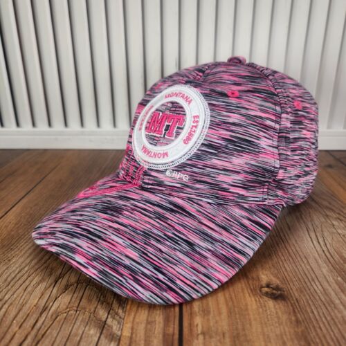 VINTAGE Montana RPG Souvenirs Hat Cap Strap Back Pink Black Womens State Casual