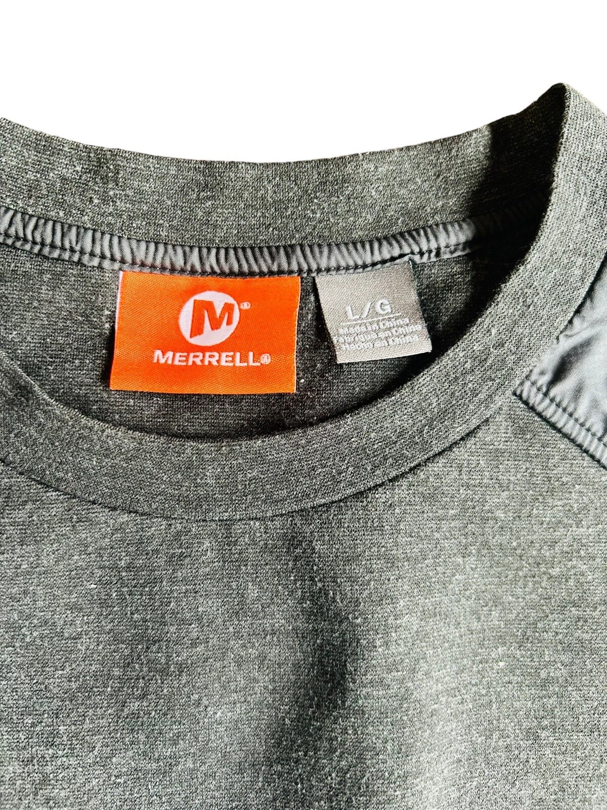 merrell pullover long sleeve elbow pads pockets sweater