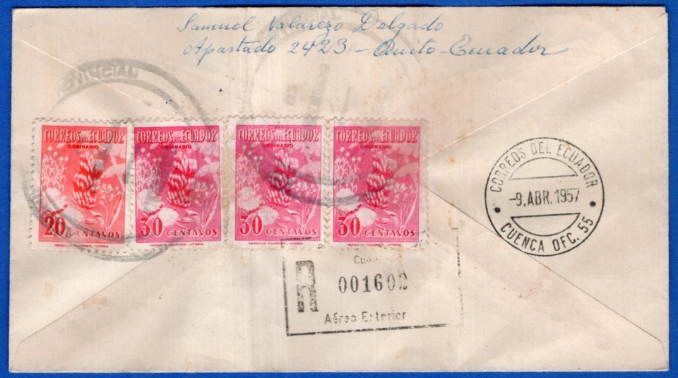 ECUADOR - ARQUITECTURA, PORTADA A ARGENTINA, 1957 Foto 2 de 2