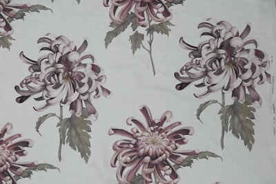 ZOFFANY CURTAIN FABRIC DESIGN ''Evelyn'' 2.1 METRES ROSE QUARTZ/LINEN LINEN BLEND