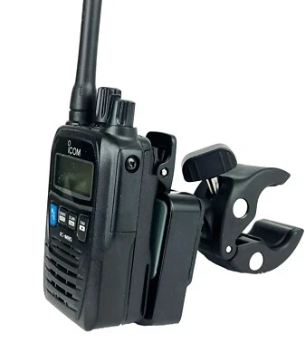 Icom M25 M37 M85 Uniden Standard Handheld VHF Segelboot Helm oder Schienenhalterung - Bild 1 von 3
