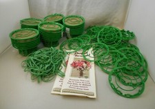 Perfect Bouquet Cage  Tying Systems Floral Designers Tool Green Lot of 36