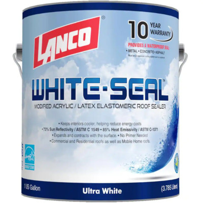 White-Seal 1 Gal. Acrylic Elastomeric White Reflective Roof Sealer