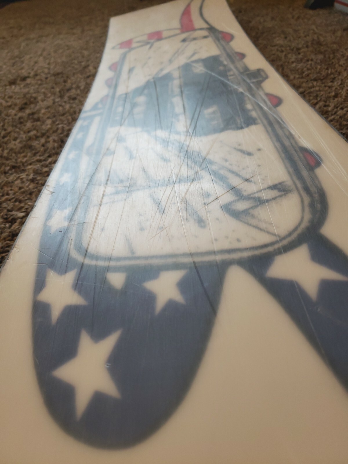 SIMS Shaun Palmer vintage Snow board Cool Couple Driving A Red Cadillac Graphic 