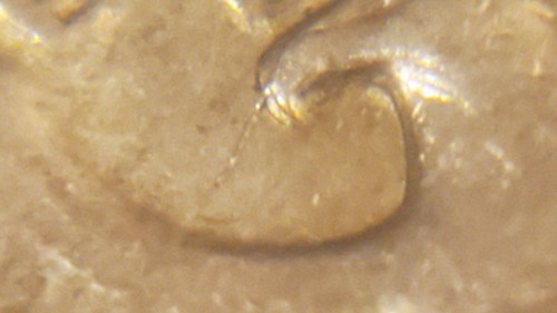 1995 P Washington Quarter Error DOUBLE Spitting CUD Eagle - Picture 2 of 10