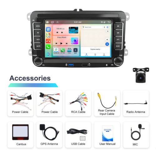4+64GB CarPlay Android 13 Autoradio GPS Navi Für VW Golf 5 6 Passat Polo Touran - Bild 4 von 23