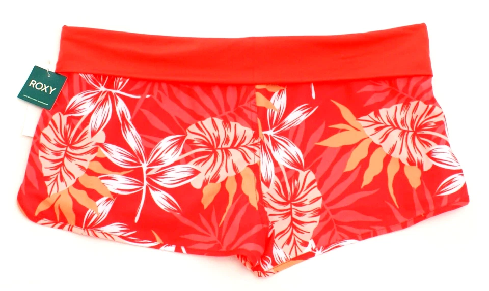 Женские шорты Roxy Swim XXL красные с цветочным рисунком бесконечные летние эластичные - Изображение 2 из 2