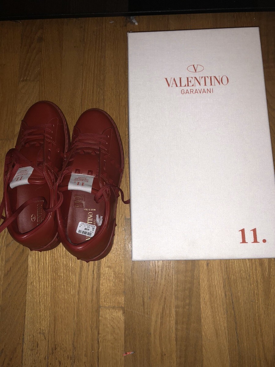 Valentino Garavani Rock Stud Red Sneakers Shoes $970 | eBay Valentino Garavani Rock Stud Red Sneakers Shoes $970 | eBay