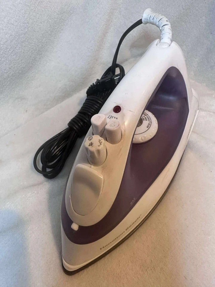 Plancha de vapor Hamilton Beach 14212 cable retráctil suela de acero inoxidable 1200 W Foto 3 de 4