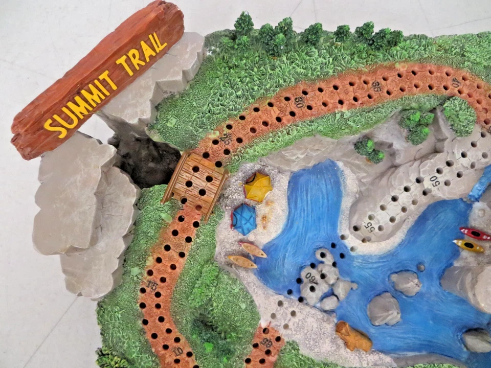 Rare Cribbage Board Summit Trail Two Track Outside Inside Unique Game - Image 4 of 4