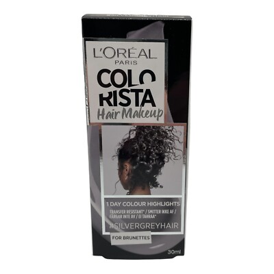 LOREAL COLORISTA HAIR MAKEUP ABWASCHBARE FARBE SILVER GREY HAIR 30ML