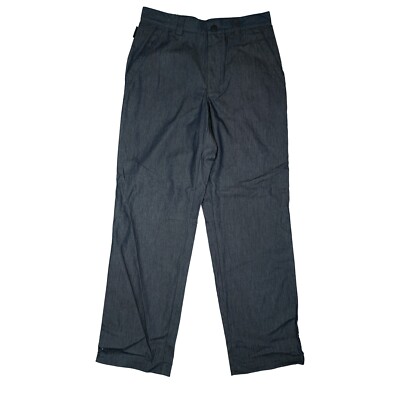Alberto Kyle Men's Straight Fabric High R. Pants Light 46 W32 L32 Dark Blue New