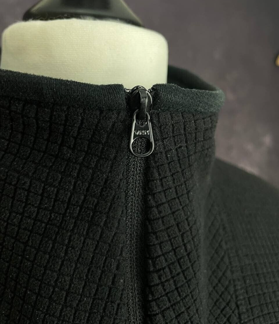 ARC'TERYX Giacca nera in pile con logo donna L Made in Canada