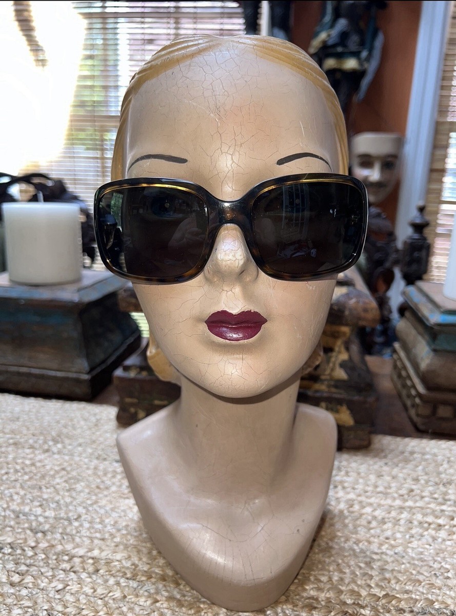 Dolce & Gabbana Brown Tortoise DG Rhinestone Sunglasses DG