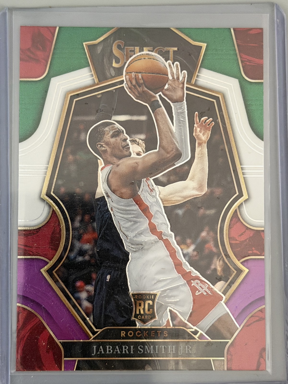 2022-23 Panini Select Premier Level Jabari Smith Jr. #184 Green White Purple RC