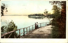 Split Rock Road ~ Red Rocks ~ Burlington Vermont VT ~ Detroit Publishing 10879