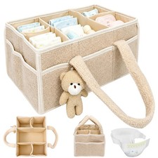 Baby Windeltasche Organizer 15L mit 6 F&auml;chern tragbar f&uuml;r Reise Auto und Alltag