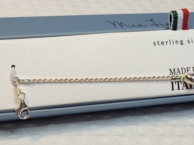 Mia Fiore Sterling Silver 925 Puffy Heart Bracelet 7