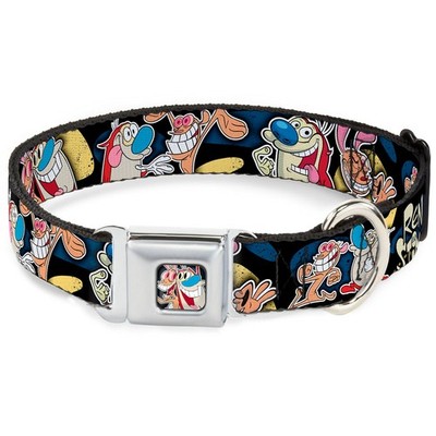 Dog Collar RNA-Ren & Stimpy Pose Black REN & STIMPY Poses Black/Blue (US IMPORT)