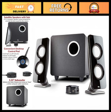 2.1 Multimedia Speaker System with Subwoofer - Perfect for PC, Mac, Music Gami