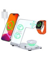3 in 1 Charging Station for Multiple Apple Devices Aluminum Alloy Fast Wireless