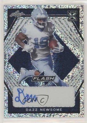 2021 Leaf Flash Navy Blue 5/75 Dazz Newsome #BA-DN1 Rookie Auto RC 0q0m