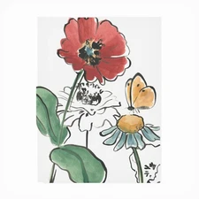 Boho Florals II Outdoor Canvas Wall Art 14x19 Botanical Patio Garden Decor