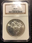 1878 8 TF Morgan Silver Dollar $1 NGC MS62. Superb Coin, Outstanding Luster!