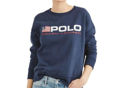 POLO Ralph Lauren Red White Blue Sweatshirt Size Extra Large