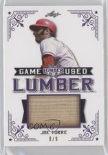 2021 Leaf Lumber Game Used Lumber Purple 8/9 Joe Torre #GUL-51 HOF 5c9
