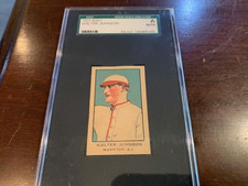 1921 W551 Baseball Strip Card Walter Johnson #94 SGC Authentic Perfect
