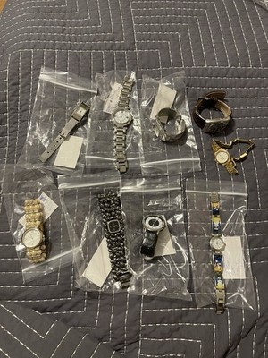 Lot Of 9 Watches Joan Rivers Gruen Terner Mostly Working As Is