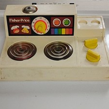 Fisher-Price Vintage 1978 Toy Kitchen Stove Set Ages 4-7 8-11 Years