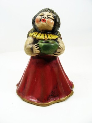 Bozen - Engel mit Leuchter rot . Höhe ca. 15 cm (12)