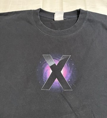 Mac OS x Leopard Apple T-Shirt XL - Computers Hackers Coding Y2K Promo