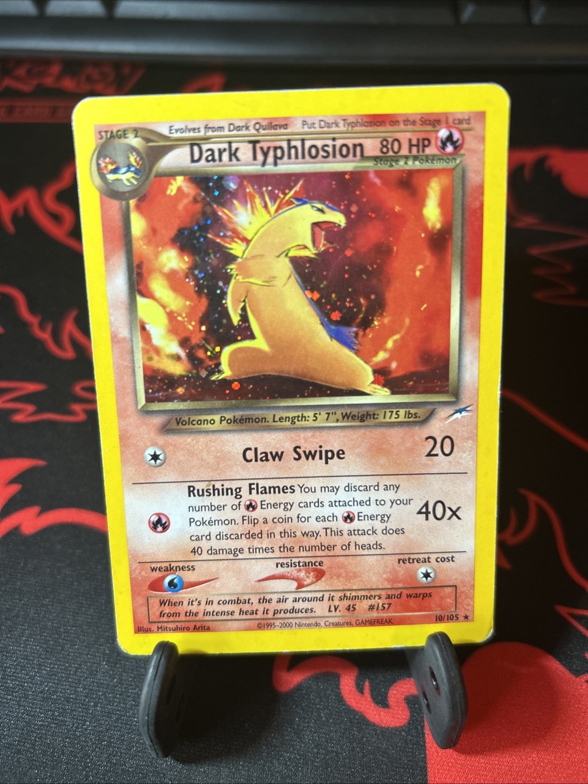 2002 POKEMON Dark Typhlosion Neo Destiny 10/105 Holo Unlimited HP/DMG GE3